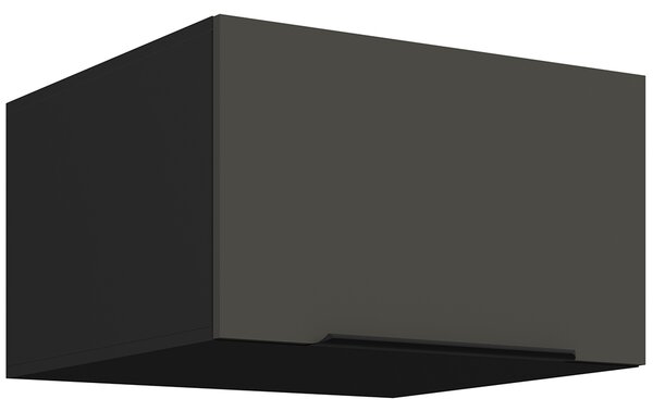 Kuchyňská linka ARIA pe | 390 cm | VYSOKÁ | UNI dvířka | černá/šedá grafit