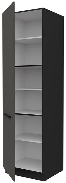 Kuchyňská linka ARIA pe | 390 cm | VYSOKÁ | UNI dvířka | černá/šedá grafit