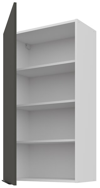 Kuchyňská linka ARIA po | 270x230 cm | UNI dvířka | bílá/šedá grafit