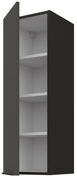 Kuchyňská linka ARIA pe | 390 cm | VYSOKÁ | UNI dvířka | černá/šedá grafit