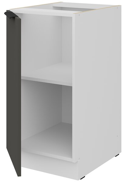 Kuchyňská linka ARIA po | 270x230 cm | UNI dvířka | bílá/šedá grafit