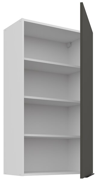 Kuchyňská linka ARIA po | 270x230 cm | UNI dvířka | bílá/šedá grafit