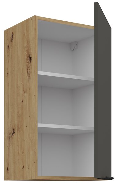 Kuchyňská linka ARIA pa | 255 cm | UNI dvířka | ANTIFINGER povrch | artisan/šedá grafit