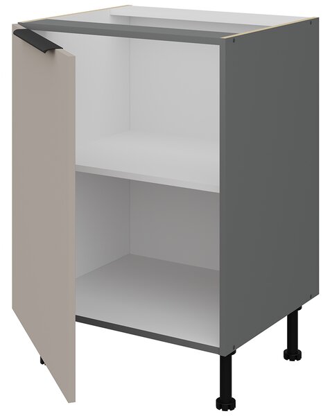Kuchyňská linka ARIA ta | 300 + 180 cm | UNI dvířka | výška 251 cm | EXTRA VYSOKÁ | ANTIFINGER povrch | antracit/béžová