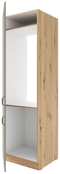 Kuchyňská linka STILO ac | 120 + 230 cm | PREMIUM BOX zásuvky | UNI dvířka | artisan/světle šedá