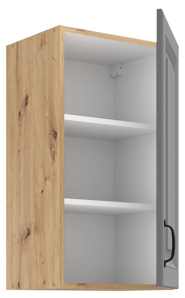 Kuchyňská linka STILO ad | 120 + 230 cm | PREMIUM BOX zásuvky | UNI dvířka | artisan/šedá