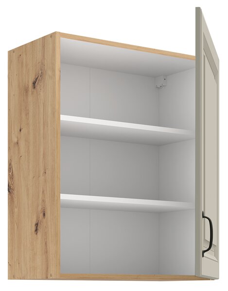 Kuchyňská linka STILO ac | 120 + 230 cm | PREMIUM BOX zásuvky | UNI dvířka | artisan/světle šedá
