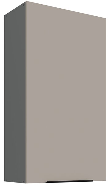 Kuchyňská linka ARIA ta | 300 + 180 cm | UNI dvířka | výška 251 cm | EXTRA VYSOKÁ | ANTIFINGER povrch | antracit/béžová