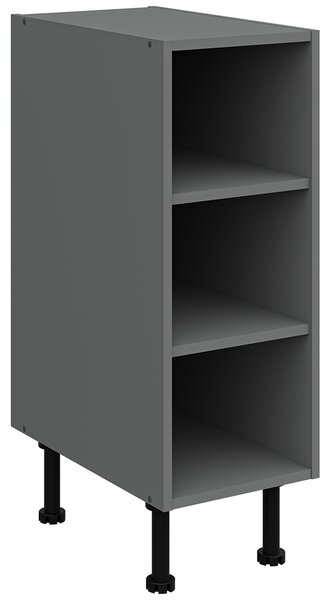 Kuchyňská linka ARIA ta | 300 + 180 cm | UNI dvířka | výška 251 cm | EXTRA VYSOKÁ | ANTIFINGER povrch | antracit/béžová