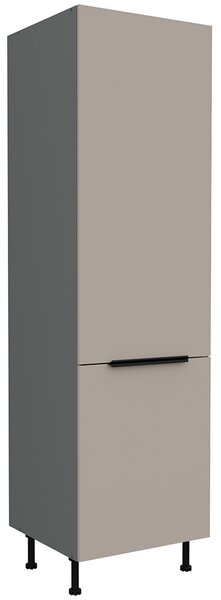 Kuchyňská linka ARIA ta | 300 + 180 cm | UNI dvířka | výška 251 cm | EXTRA VYSOKÁ | ANTIFINGER povrch | antracit/béžová