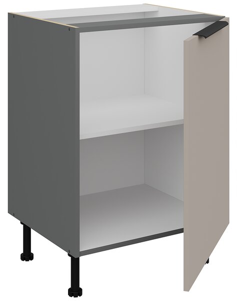 Kuchyňská linka ARIA ta | 300 + 180 cm | UNI dvířka | výška 251 cm | EXTRA VYSOKÁ | ANTIFINGER povrch | antracit/béžová