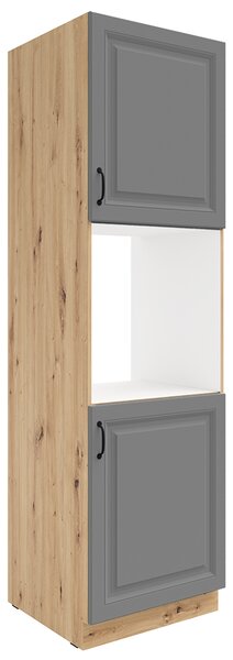 Kuchyňská linka STILO ad | 120 + 230 cm | PREMIUM BOX zásuvky | UNI dvířka | artisan/šedá