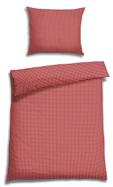 POVLEČENÍ, krep, červená, bílá, 140/200 cm Florella - Povlečení