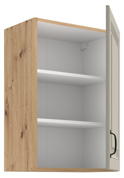 Kuchyňská linka STILO ac | 120 + 230 cm | PREMIUM BOX zásuvky | UNI dvířka | artisan/světle šedá