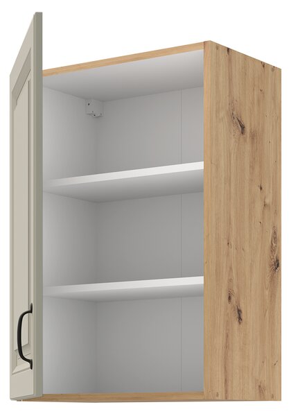 Kuchyňská linka STILO ac | 120 + 230 cm | PREMIUM BOX zásuvky | UNI dvířka | artisan/světle šedá
