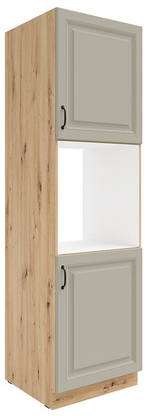 Kuchyňská linka STILO ac | 120 + 230 cm | PREMIUM BOX zásuvky | UNI dvířka | artisan/světle šedá