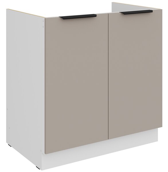 Kuchyňská linka ARIA lb | 270x230 cm | ANTI FINGERPRINT povrch | UNI dvířka | bílá/béžová