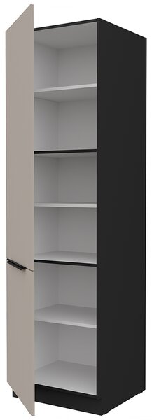 Kuchyňská linka ARIA cb | 390 cm | UNI dvířka | ANTI FINGERPRINT povrch | černá/béžová