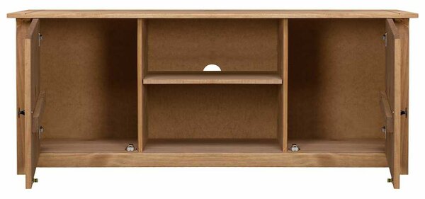 TV skříňka 120 x 40 x 50 cm masivní borovice řada Panama 282670