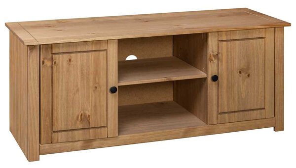 TV skříňka 120 x 40 x 50 cm masivní borovice řada Panama 282670