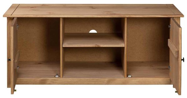 TV skříňka 120 x 40 x 50 cm masivní borovice řada Panama 282670