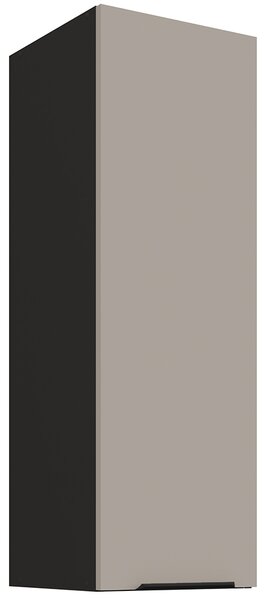 Kuchyňská linka ARIA cb | 390 cm | UNI dvířka | ANTI FINGERPRINT povrch | černá/béžová