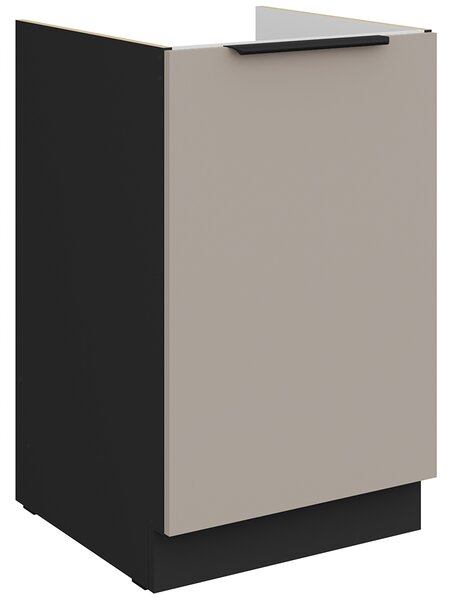 Kuchyňská linka ARIA cb | 390 cm | UNI dvířka | ANTI FINGERPRINT povrch | černá/béžová