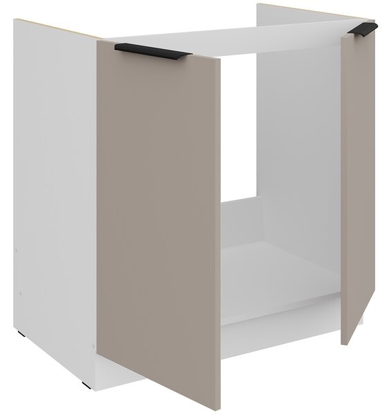 Kuchyňská linka ARIA lb | 270x230 cm | ANTI FINGERPRINT povrch | UNI dvířka | bílá/béžová