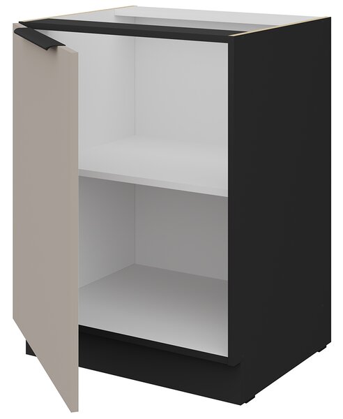 Kuchyňská linka ARIA cb | 390 cm | UNI dvířka | ANTI FINGERPRINT povrch | černá/béžová