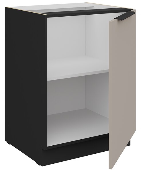 Kuchyňská linka ARIA cb | 390 cm | UNI dvířka | ANTI FINGERPRINT povrch | černá/béžová