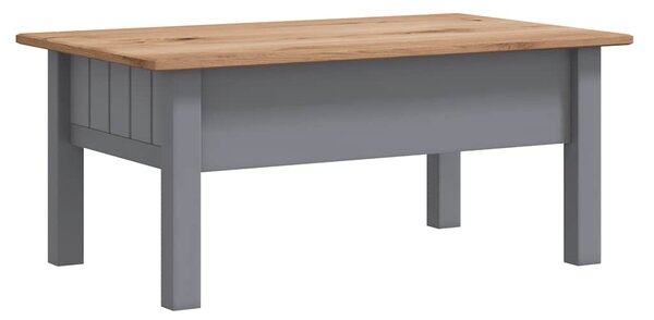 Konferenční stolek šedý 100x60x43,5 cm masivní borovice Panama 282683