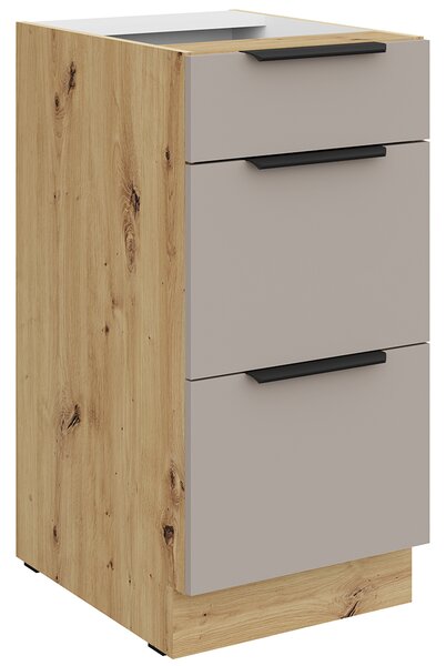 Kuchyňská linka ARIA li | 255 cm | UNI dvířka | artisan/béžová