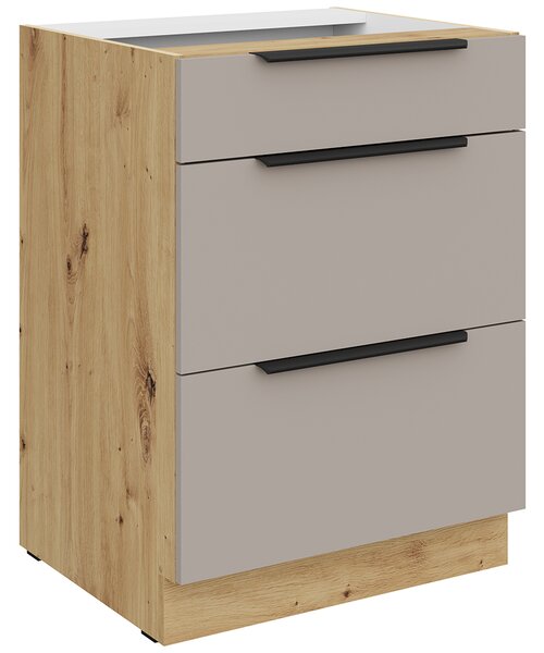 Kuchyňská linka ARIA li | 255 cm | UNI dvířka | artisan/béžová