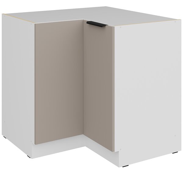 Kuchyňská linka ARIA lb | 270x230 cm | ANTI FINGERPRINT povrch | UNI dvířka | bílá/béžová