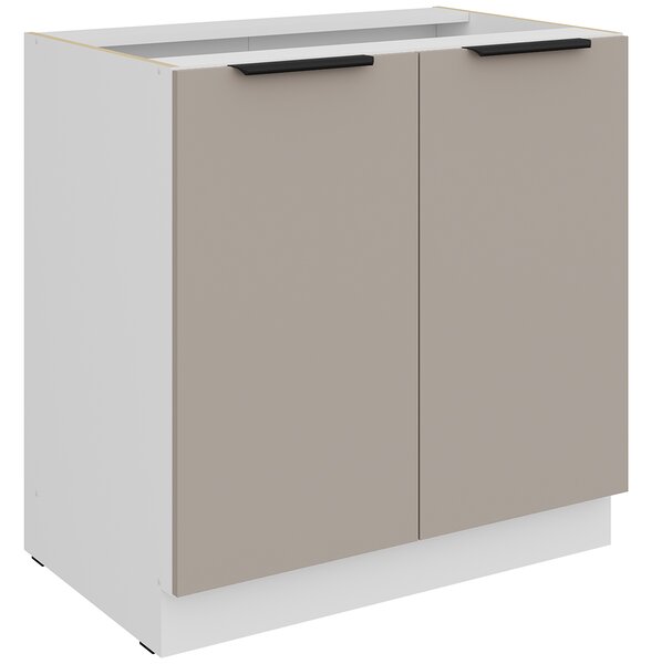 Kuchyňská linka ARIA lb | 270x230 cm | ANTI FINGERPRINT povrch | UNI dvířka | bílá/béžová