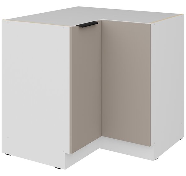 Kuchyňská linka ARIA lb | 270x230 cm | ANTI FINGERPRINT povrch | UNI dvířka | bílá/béžová