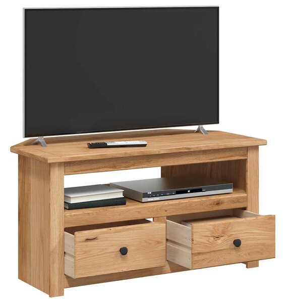 Rohová TV skříňka 93x49x49 cm masivní borovice řada Panama 282685