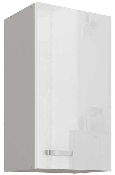 Kuchyňská linka BIANCA sb | 260 cm | UNI dvířka | světle šedá/bílá lesk