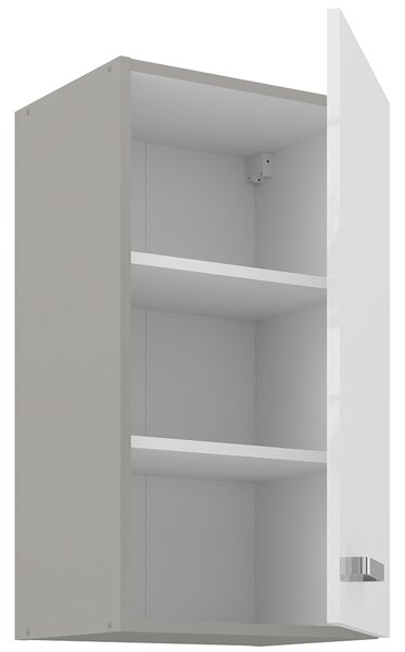 Kuchyňská linka BIANCA sb | 260 cm | UNI dvířka | světle šedá/bílá lesk