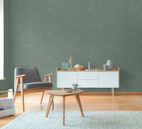 A.S. Création | Vliesová tapeta na zeď Hygge 3 79095-2 | 0,53 x 10,05 m | zelená, metalická