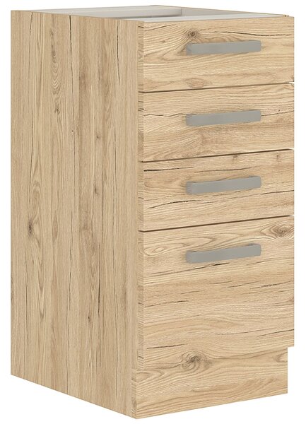 Kuchyňská linka BORDEAUX | 260 cm | UNI provedení | dub bordeaux