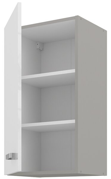 Kuchyňská linka BIANCA sb | 260 cm | UNI dvířka | světle šedá/bílá lesk
