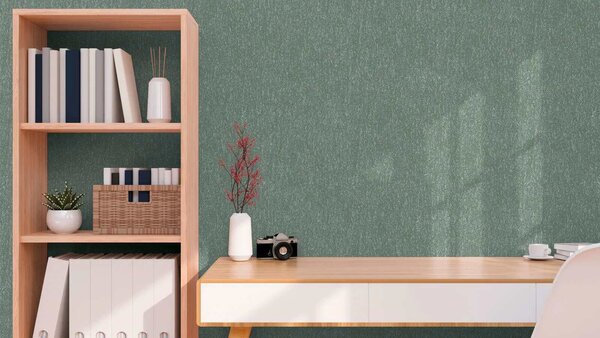 A.S. Création | Vliesová tapeta na zeď Hygge 3 79095-2 | 0,53 x 10,05 m | zelená, metalická