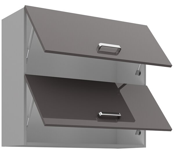 Kuchyňská linka GREY gr | 180 cm | UNI dvířka | světle šedá/tmavě šedá lesk