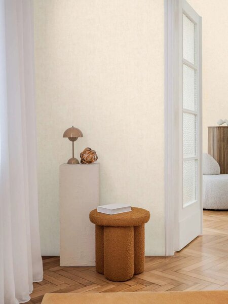 A.S. Création | Vliesová tapeta na zeď COSMO Living 79109-6 | 0,53 x 10,05 m | krémová, metalická