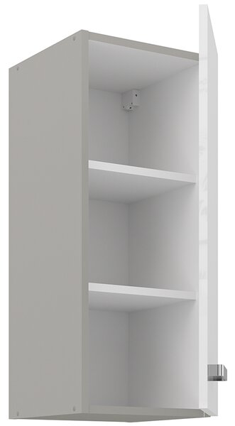 Kuchyňská linka BIANCA sb | 260x270 cm | UNI dvířka | světle šedá/bílá lesk