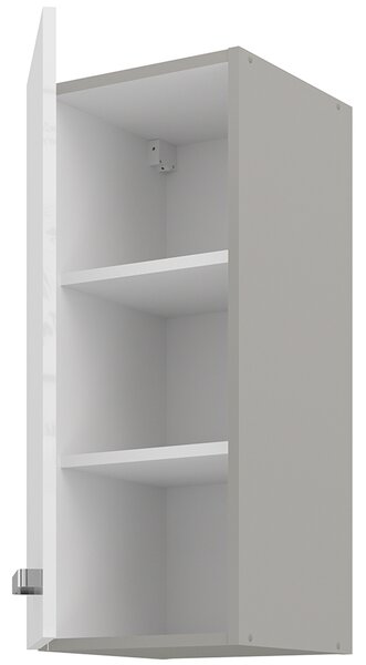 Kuchyňská linka BIANCA sb | 260x270 cm | UNI dvířka | světle šedá/bílá lesk