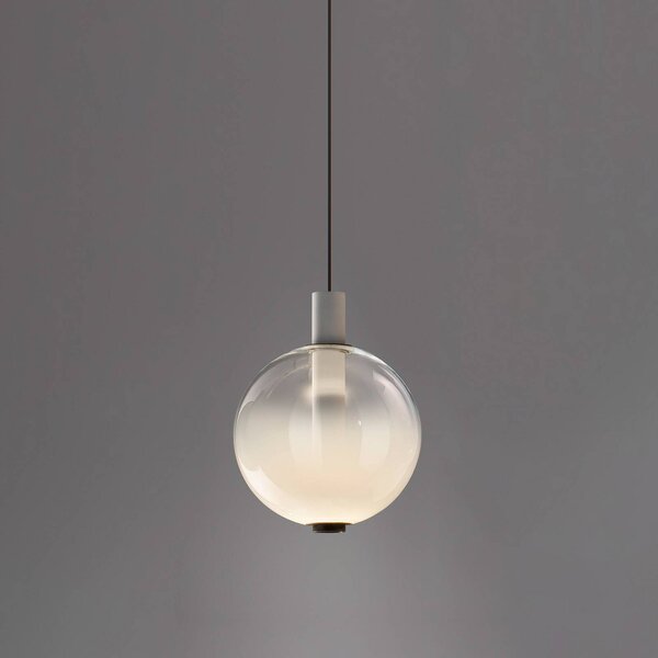 OLEV LED závěsné světlo BEAM STICK NUANCE, bílé, Ø 20 cm, 927, stmívatelný, Bílá / opál, Obývací pokoj / jídelna, Sklo, Design