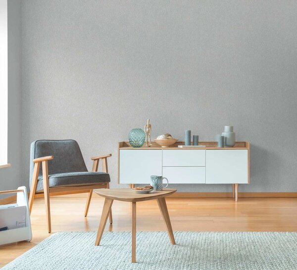 A.S. Création | Vliesová tapeta na zeď Hygge 3 79095-4 | 0,53 x 10,05 m | šedá, krémová, metalická