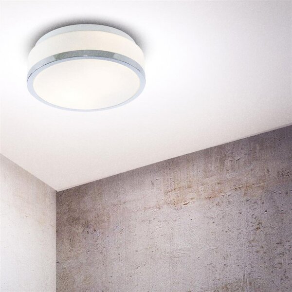 Searchlight 7039-23CC Koupelnové svítidlo BENT IP44 CHROM, opálové sklo